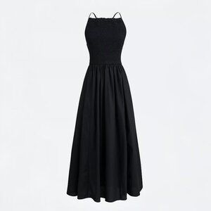 J. Crew Friday dress in black cotton poplin